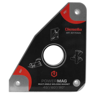 Multivinkel svejsemagnet med 30°/45°/60°/90° vinkler (40kg/390N)